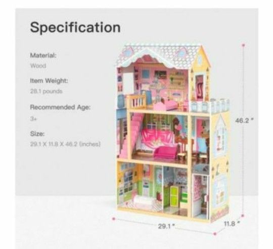 KID KRAFT DOLLHOUSE & PLAY KITCHEN - SWING SET