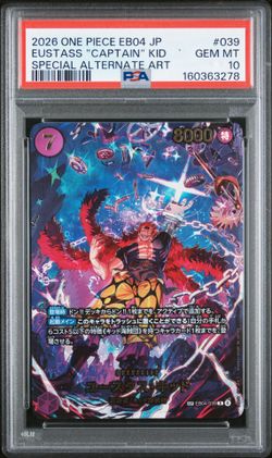 One Piece EB04 JP Eustass "Captain" Kid Special Alternate Art PSA 10