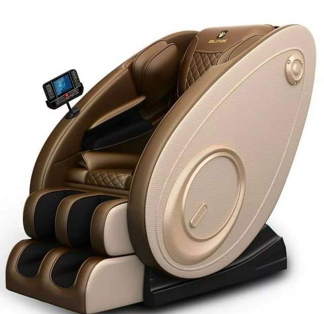 Massage Chair Recliner with Zero Gravity Heating Airbag Massage Bluetooth Speaker Foot Roller