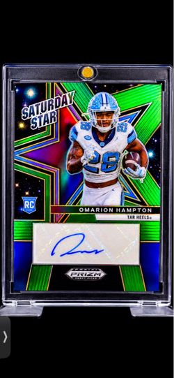 Omarion Hampton Panini Prizm Draft Picks RC Auto