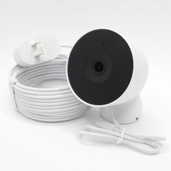 Google Nest Cam Outdoor 2K Security Camera 2nd Gen and Gemini G7LYP (Snow) Wired