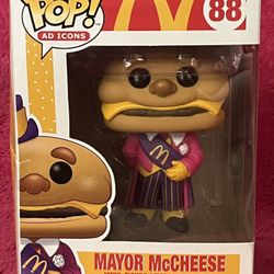 Funko POP! Ad Icons McDonald’s Mayor McCheese #88 Flawed Box NEW!
