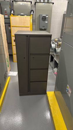 Security locking storage cabinets