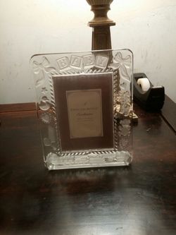 Crystal baby picture frame