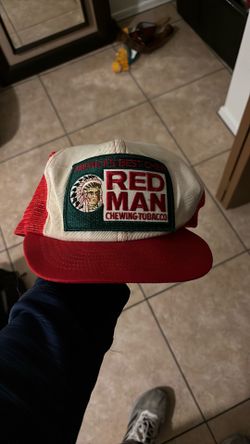 Vintage Red Man Snapback Hat