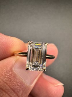 💎 IGI Certified 2+ cttw Emerald Cut Lab Diamond Ring | Retail $5,000+ • Only $1,650
