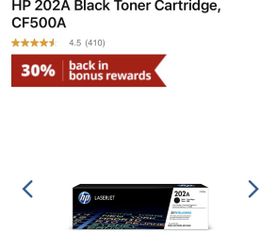 HP 202A Black Toner Cartridge, CF500A