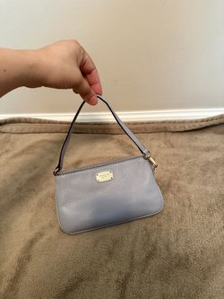 MK leather blue wallet