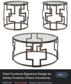 Coffee Table With Two Side Tables like new