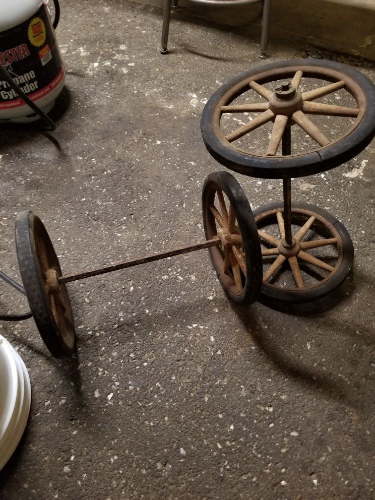 Antique wooden wheels