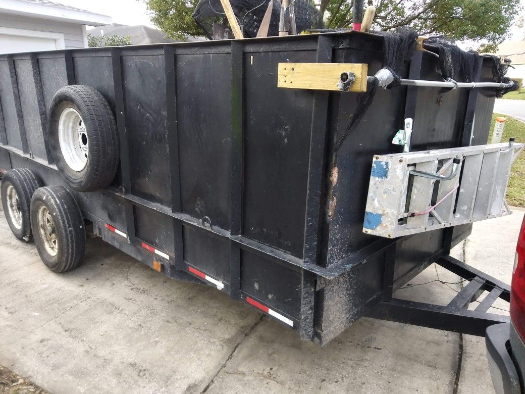 Utility Trailer 7x16 feet trailer, NOT Hydraulic dump.