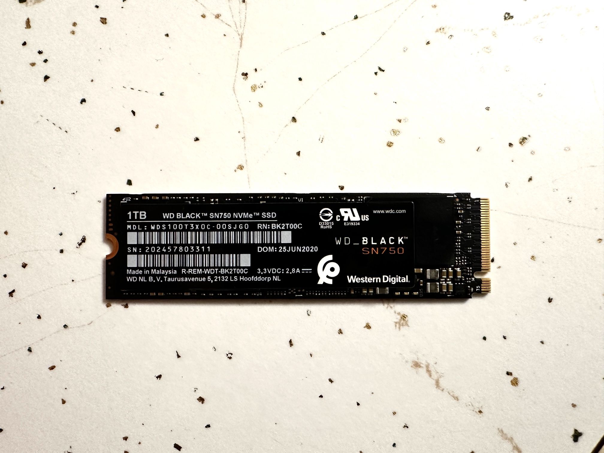 WD Black SN750 1TB NVMe M.2 SSD