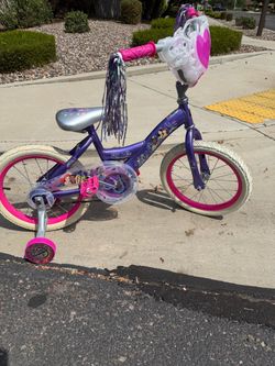 Disney Princess Kids Bike with Training Wheels