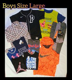 11pc Boys Size Large Clothes