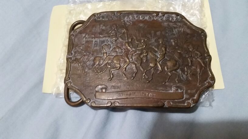 Wells Fargo St Paul 1776T vintage belt buckle