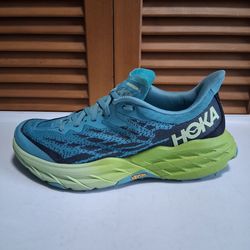 Hoka Speedgoat 5 Coastal Shade Green Glow Women's Running Shoe * Size: 8B