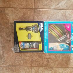 Two Brand New Box Sets Of Gillette Razors Men & Women 