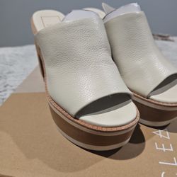 Expensive  New  Dolce  Leather Light Heels Size 8 Half  