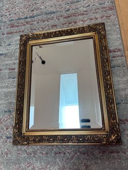 Gold Ornate Framed Wall Mirror