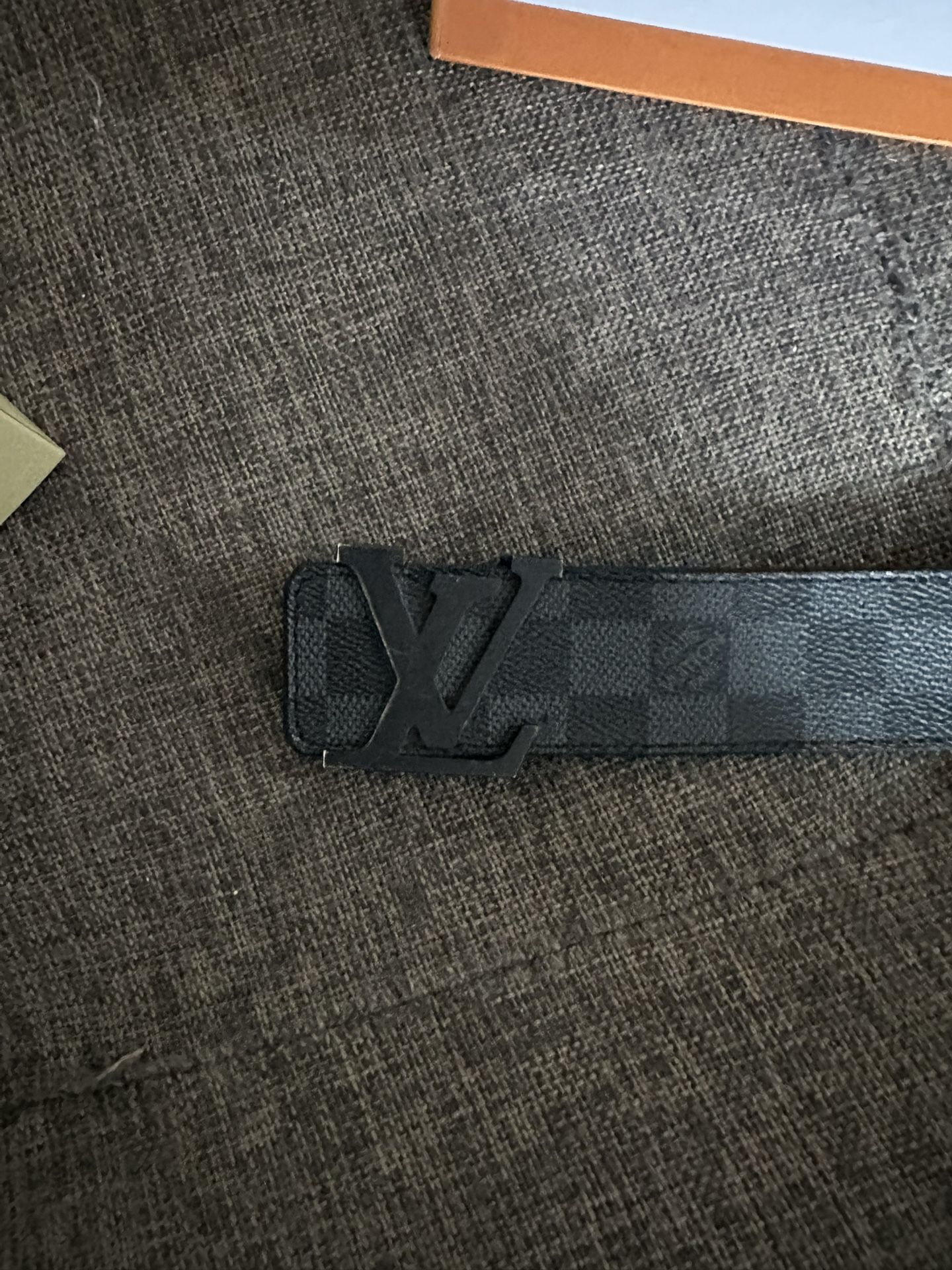 louis vuitton checker belt