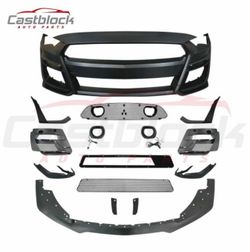 2018-2023 Ford Mustang Front Bumper Cover Kits W/ LED Grille GT500
