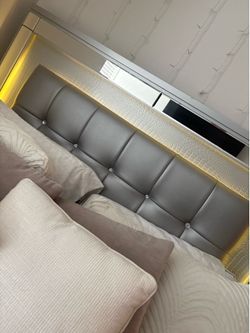 Queen Bed fram with led lights
