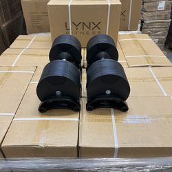( BRAND NEW IN BOX ) Pair Of 80lb Adjustable Dumbbells - Click On My Profile For More Gym Equipment 