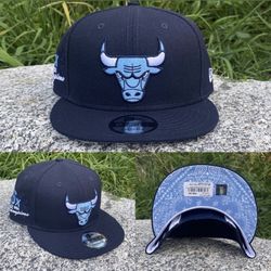 New Era Chicago Bulls 9FIFTY Paisley 6x NBA Champions Side Patch Blue UV
