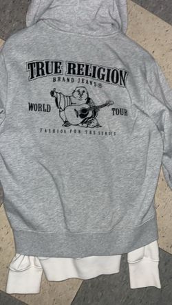 Grey True Religion zip up