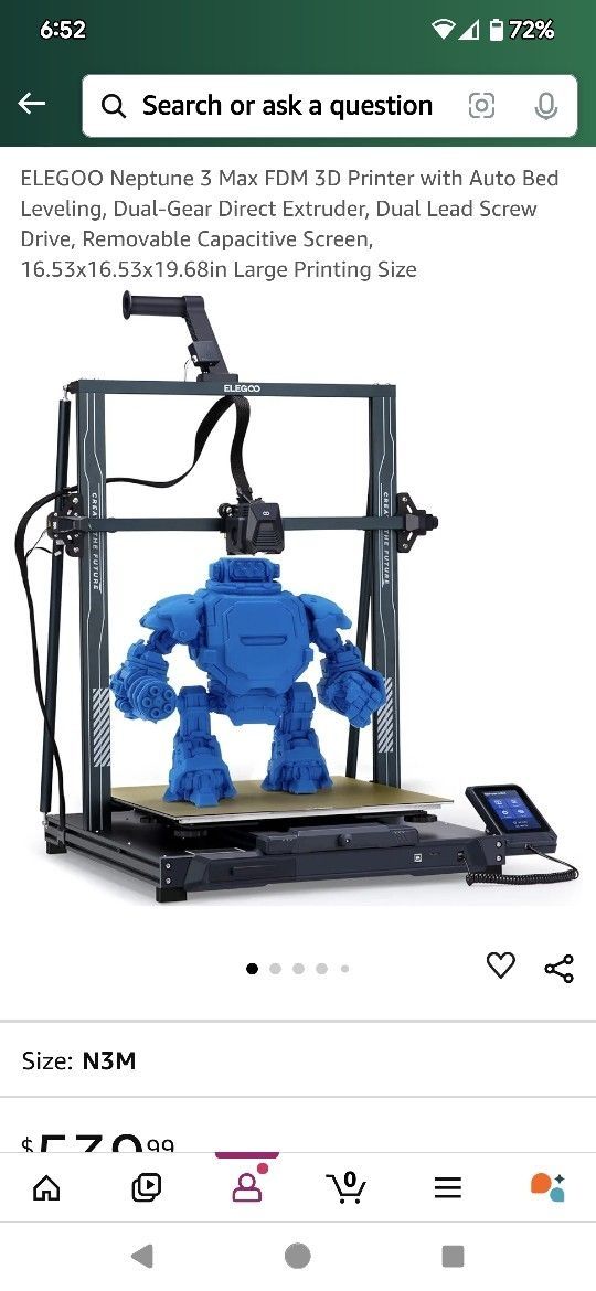 ELEGOO Neptune 4 Max FDM 3D Printer