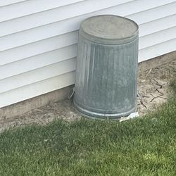 Metal Garbage Can 