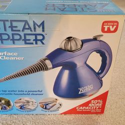 OMEGA Mini Steam Zapper Cleaner Hand Held With Attachments Model SC710Z
