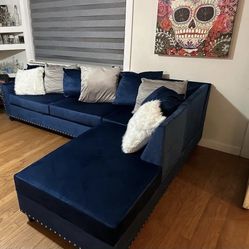 Blue Sectional 