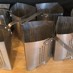 7 - Stainless Steel Pasta Cooker Inset Strainer Wedge pot - Restaurant