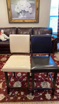 Leather bar chairs