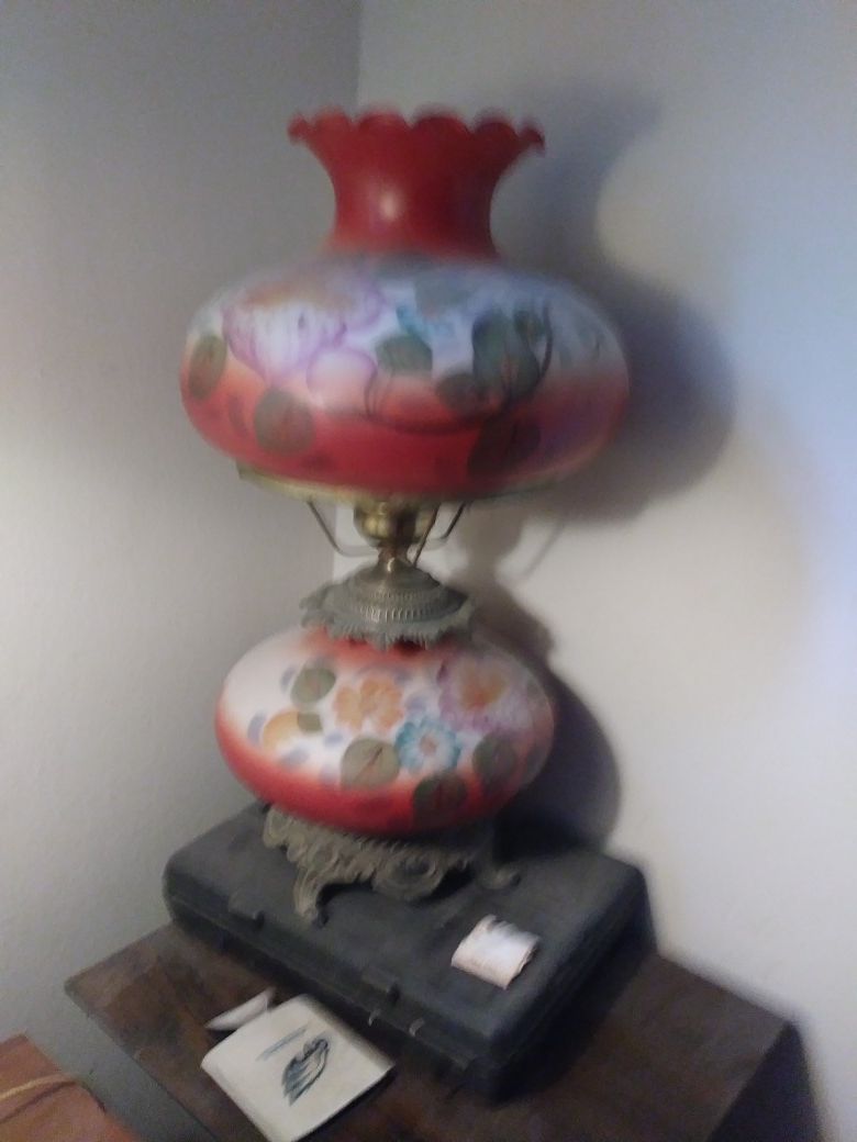 Hurricane antique lamp