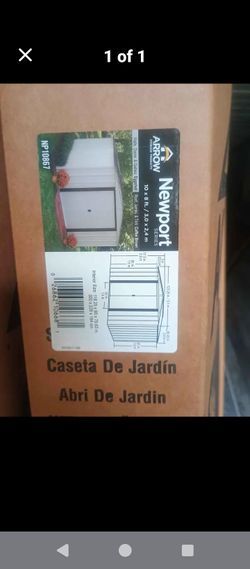 10x8 metal shed