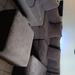 Sectional Couches & Ottoman 