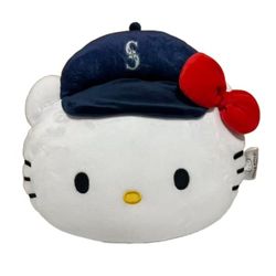 2026 hello Kitty Seattle Mariners Squish Pillow New 3/30