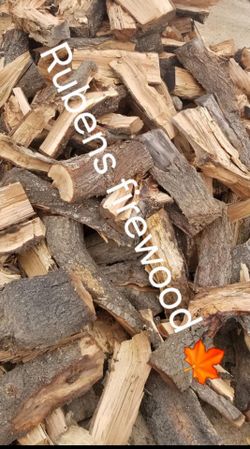 Seasoned almond firewood
