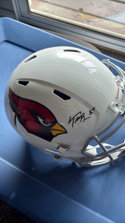 Trey McBride full-size replica auto helmet