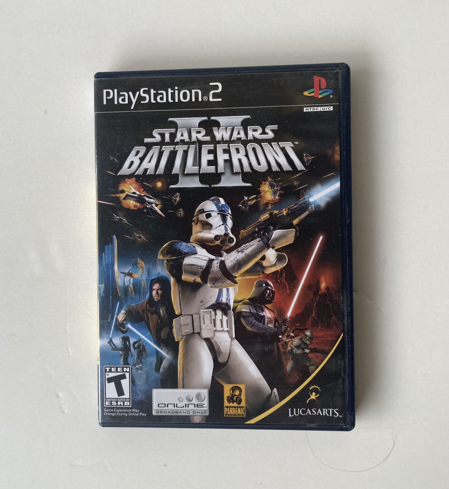 Star Wars Battlefront II 2 PlayStation 2, Sony PS2 Black Label game 2004