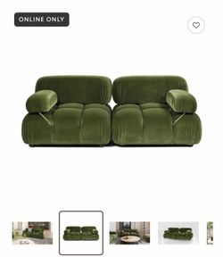 Green Velvet Two-Seater