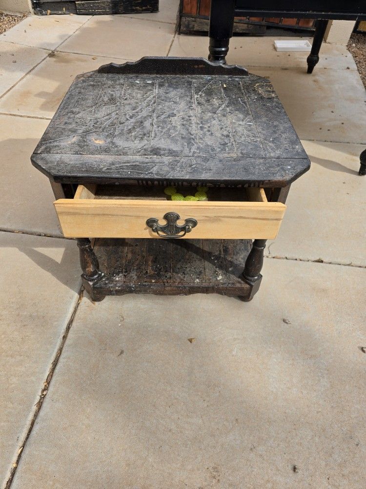 Unfinished Night Stand With Drawer