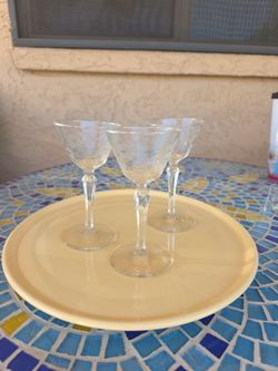 Vintage champagne glasses