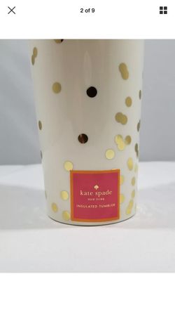 Kate spade tumbler with straw!!