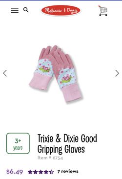 Melissa And Doug 12 Sets Kids Gloves Tricia  And Dixie Ladybug Style