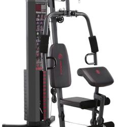 Marcy Multifunction Steel Home Gym 150lb Weight Stack Machine                    PREMIUM STEEL CONSTRUCTION – This home gym system is made with heavy-