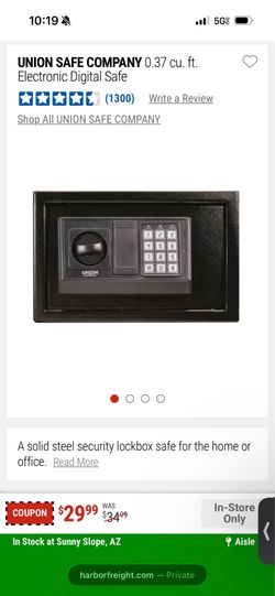 Union Safe Company Personal Safe – Great Condition 🔐