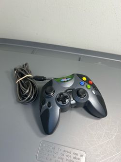 GameStar Wired Controller for Original Xbox Gray Black Gamepad